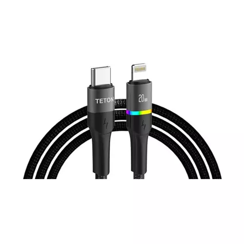 TETON TU - CL 32 USB C to lightning Braided Cable 20W PD Fast Charger Data Cable