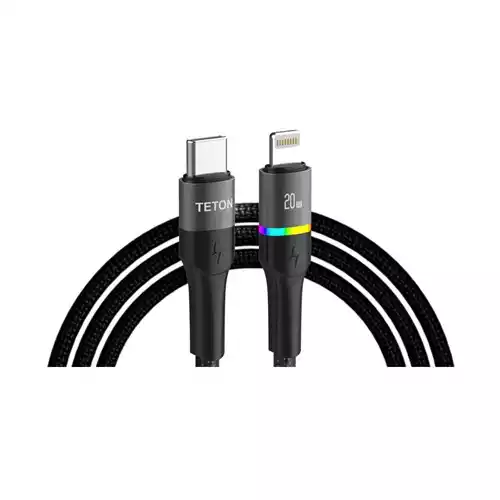 TETON TU - CL 32 USB C to lightning Braided Cable 20W PD Fast Charger Data Cable thumbnail