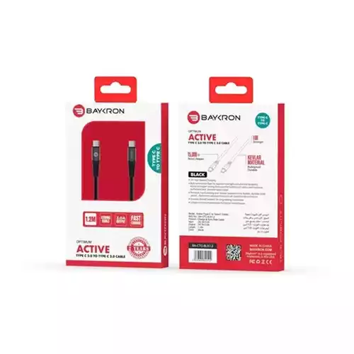Baykron Type C to Type C 1.2M 3A Cable thumbnail