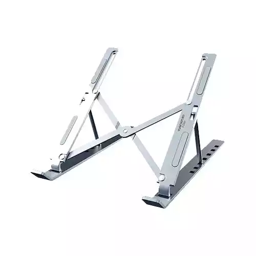 Yuanxin Retractable Adjustable Laptop Stand with Anti Slip Pad (Silver) thumbnail
