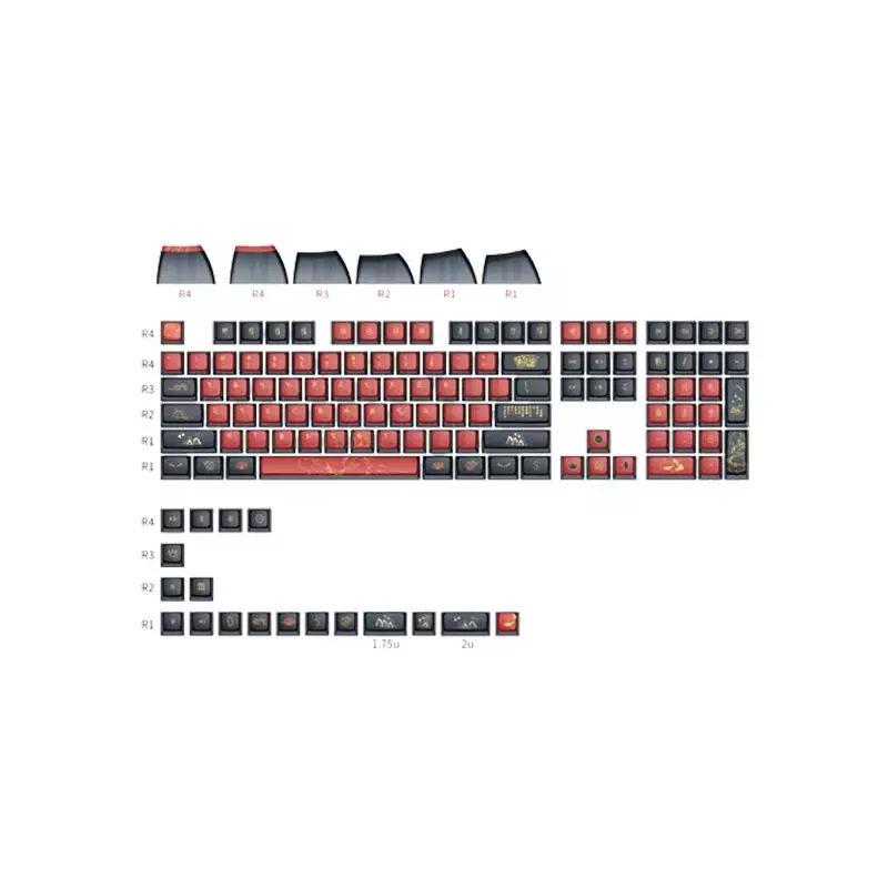 YUNZII Nine-Tailed Fox PBT Keyboard Keycap Set