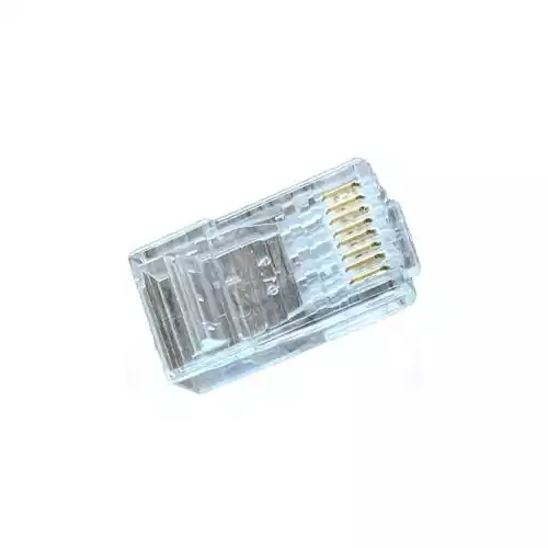 Safenet CAT-6 Unshielded 8P8C RJ45 Transparent Connector (Close End)