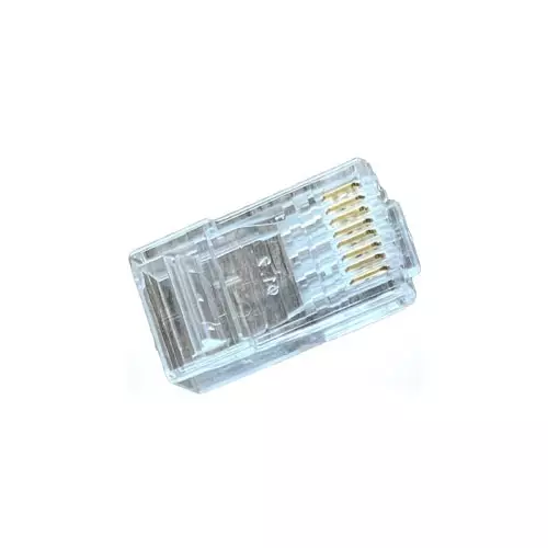 Safenet CAT-6 Unshielded 8P8C RJ45 Transparent Connector (Passthrough)