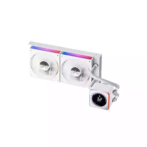 Jungle Leopard Astrobeat 240 Digital ARGB AlI in One Liquid Cooler (White) thumbnail
