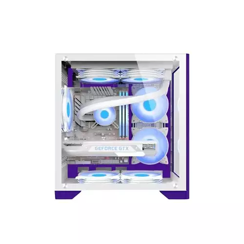 ARS Legend 171 ARGB Micro ATX Desktop Gaming Case (White)