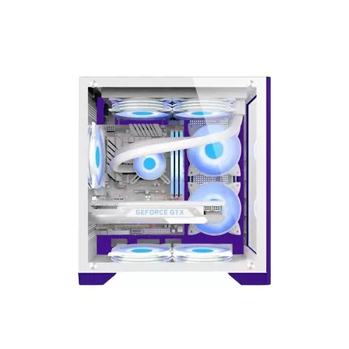 ARS Legend 171 ARGB Micro ATX Desktop Gaming Case (White)