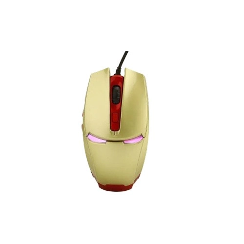 Newmen IronMan G306 Wired Optical LED Gaming Mouse (Gold & Black)