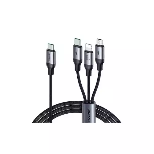Joyroom S-A21 30W Type-C to 3-in-1 Fast Charging Cable thumbnail