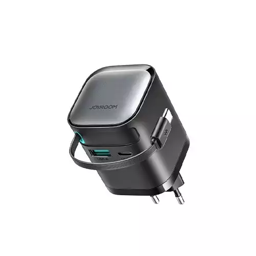 JOYROOM JR-TCL02 GaN 65W Charger with Retractable Cable