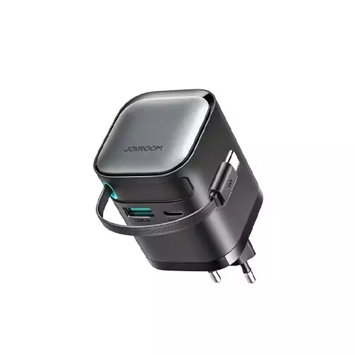 JOYROOM JR-TCL02 GaN 65W Charger with Retractable Cable