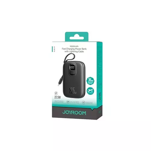 Joyroom JR-PBF18 22.5W 10000mAh Power Bank With Lightning Cable-1