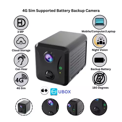Champion 4G Sim Supported Battery Backup Camera-1