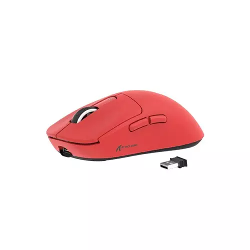 ATTACK SHARK X3 Lightweight Tri-Mode 26000 Wireless Gaming Mouse red-1