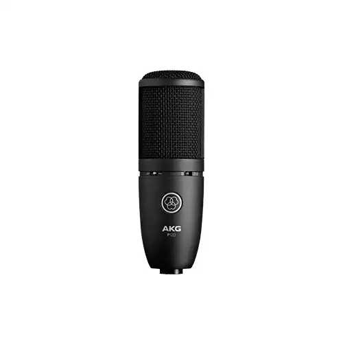 AKG P120 High-Performance Gold-Sputtered Diaphragm Black Microphone