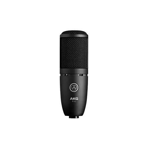 AKG P120 High-Performance Gold-Sputtered Diaphragm Black Microphone